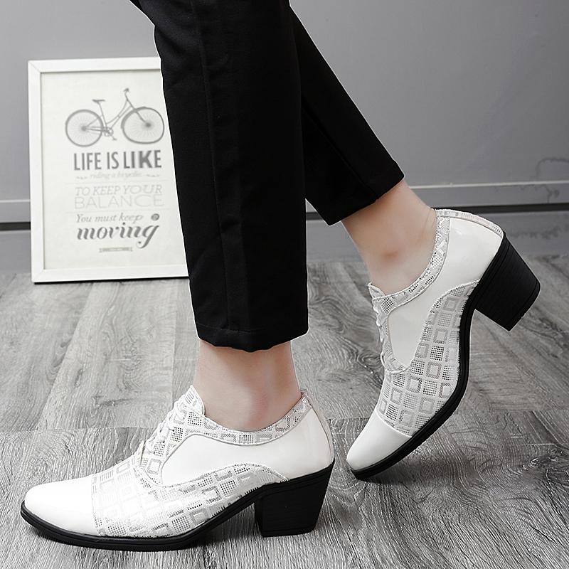 Klassische Luxus Herren Lederschuhe Büro Business Schuhe Herren Bankettschuhe Erhöhte Schuhe Rot Langlebig Freizeitschuhe Spitz