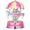 Carousel Music Box Rotatable Luminous Led Light Vintage Design For Girls Romantic Gift Desktop Ornament Musical Box For