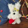 Kawaii Puppy Plush Keychain Cute Cartoon Little Doll Pendant Backpack Hanging Decoration Couple Key Holder Birthday Gifts