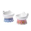 Anti Knock High Footed Slanted Mouth Cat Bowl Ceramic Protection Cervical Spine Pet Dog Cat Water Rice Bowl Cat Food Bowl