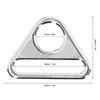 10pcs 38mm Luggage Accessories Zinc Alloy Portable Triangle Buckles Rose Gold Lightweight Zinc Alloy Buckles Decorative Use