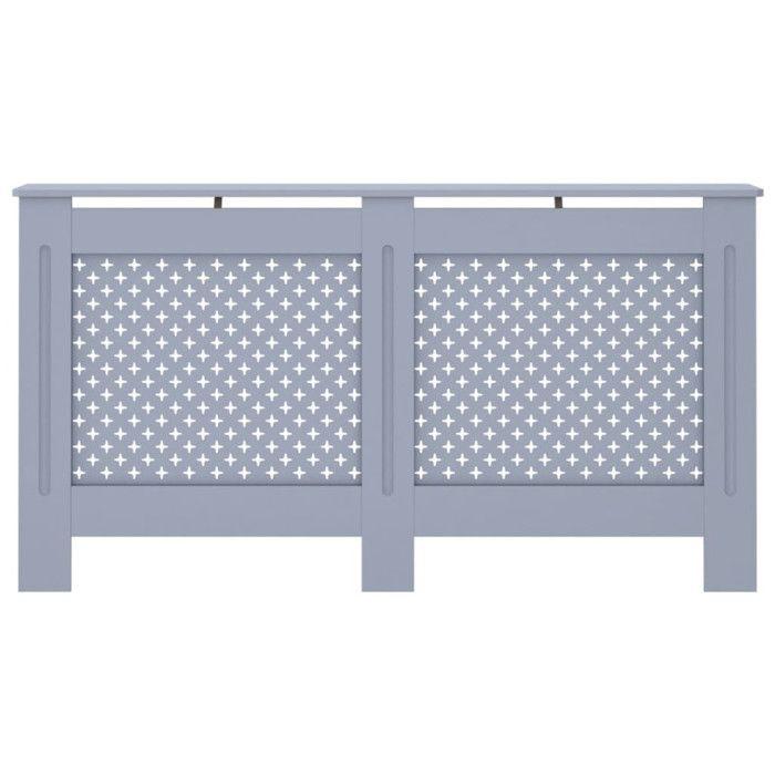 Radiator Cover - VIDAXL - Anthracite - MDF - Storage Space for Books and Ornaments