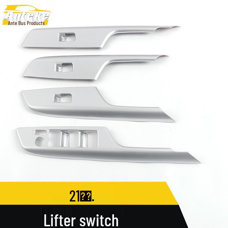 Venza Power Window Switch Decorative Frame & Armrest Sequin Stickers for 2021 Venza Modification.