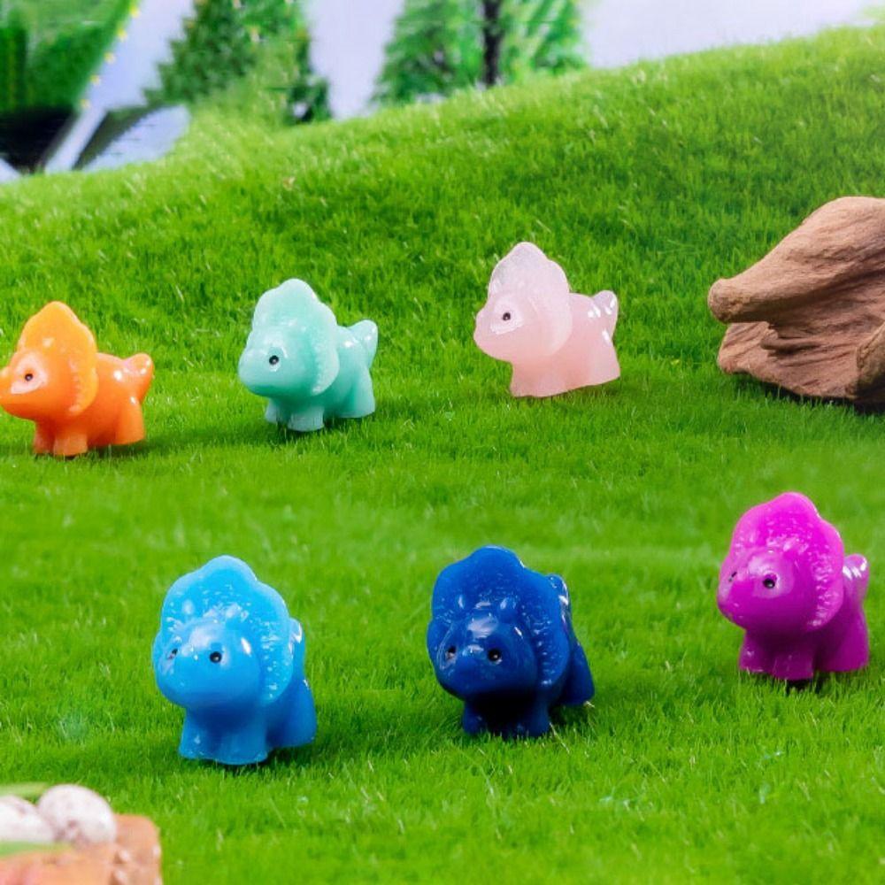 

Миниатюрный однотонный маленький динозавр мультяшный динозавр орнамент милые фигурки динозавров на открытом воздухе