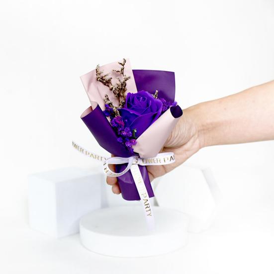 Mini Aromatherapy Soap Rose Bouquet Scented Artificial Flower Arrangement Christmas Wedding Birthday Valentine's Day Gifts for Women Mom Wife Best