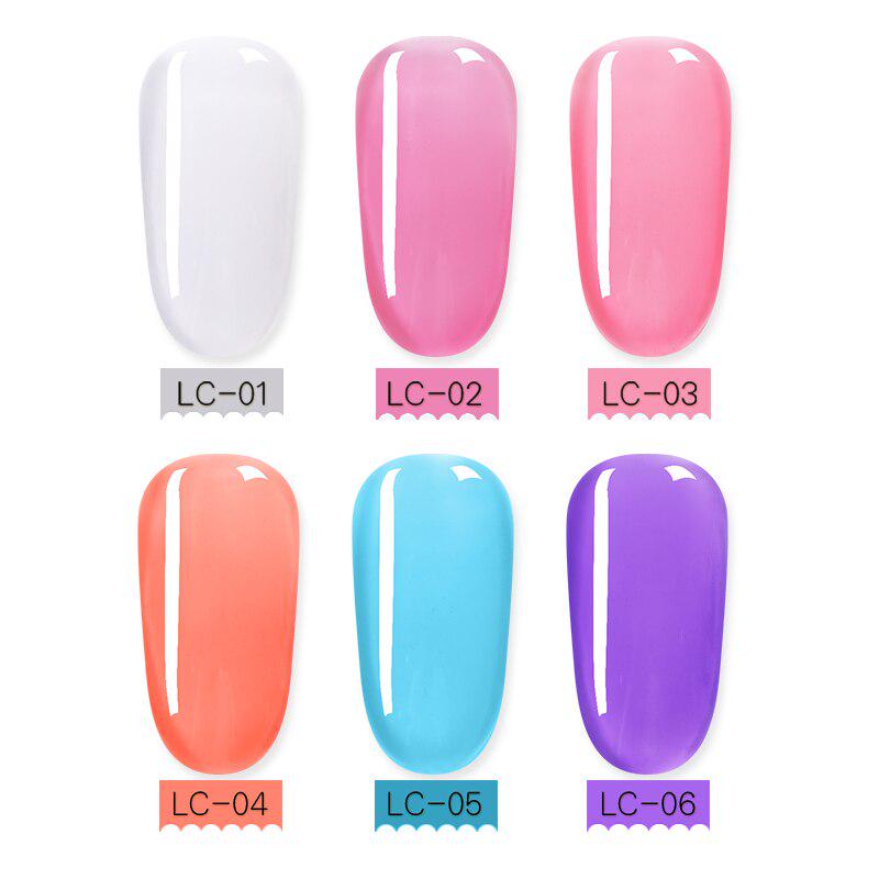 Buy LILYCUTE 5ml Opal Jelly Gel Polish Crystal Semi Permeable Pink
