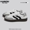 Global retro German training shoes 22 autumn new niche design injection molding shoes low-top little white board shoes