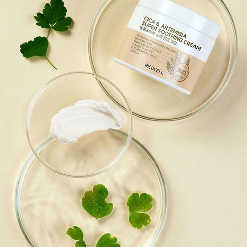 

Ricocell Centella asiatica & mugwort super soothing cream 500g Centella & Mugwort Super Soothing Cream 500g