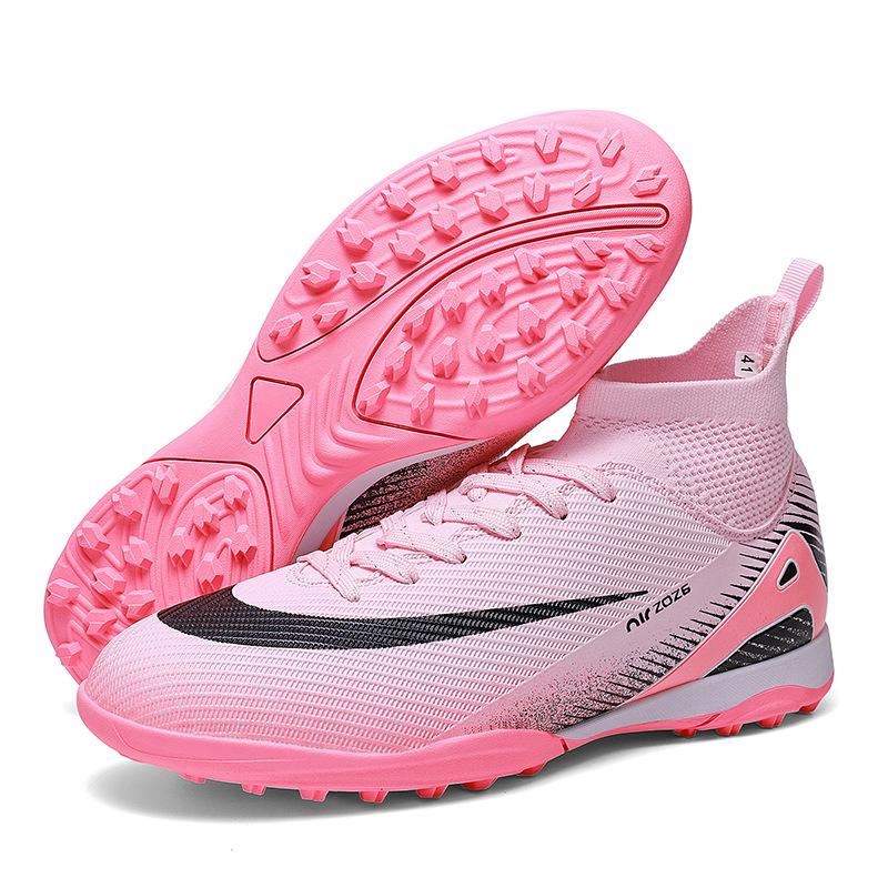 Neue High-Top AG lange Nägel TF gebrochene Nägel Outdoor-Rasen Training Erwachsene Kinder Jugend Spiel Fußballschuhe