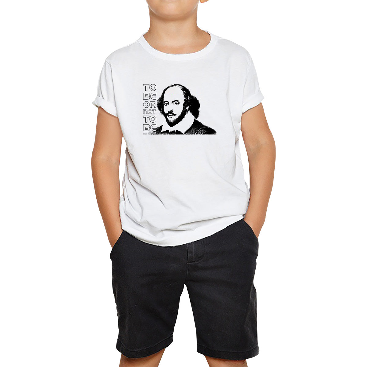 To Be Or Not To Be Book By William Shakespeare Quote National Shakespeare Day Kids T Shirt 120