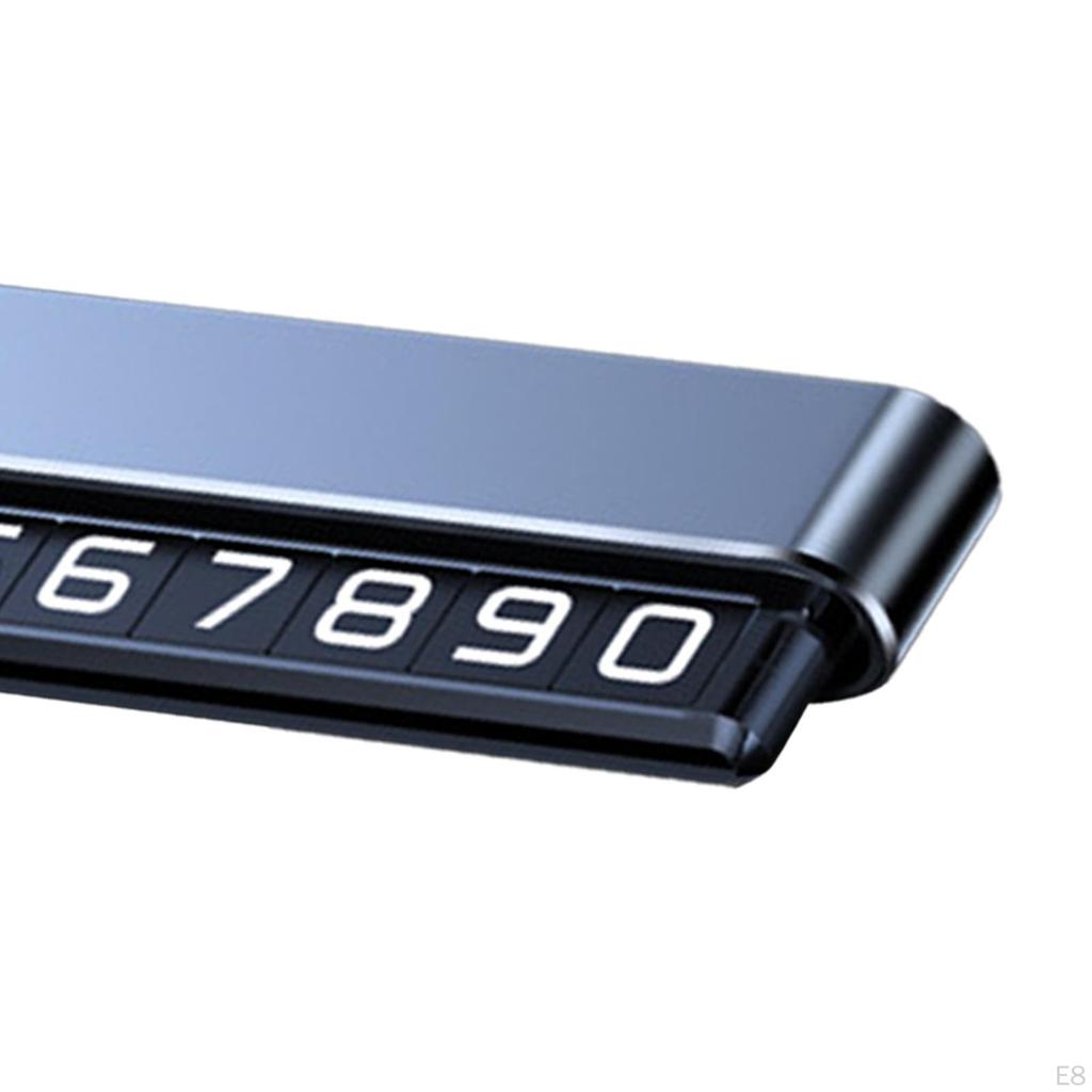 Car Phone Number Card Decoration for Dashboard Hidden Plate