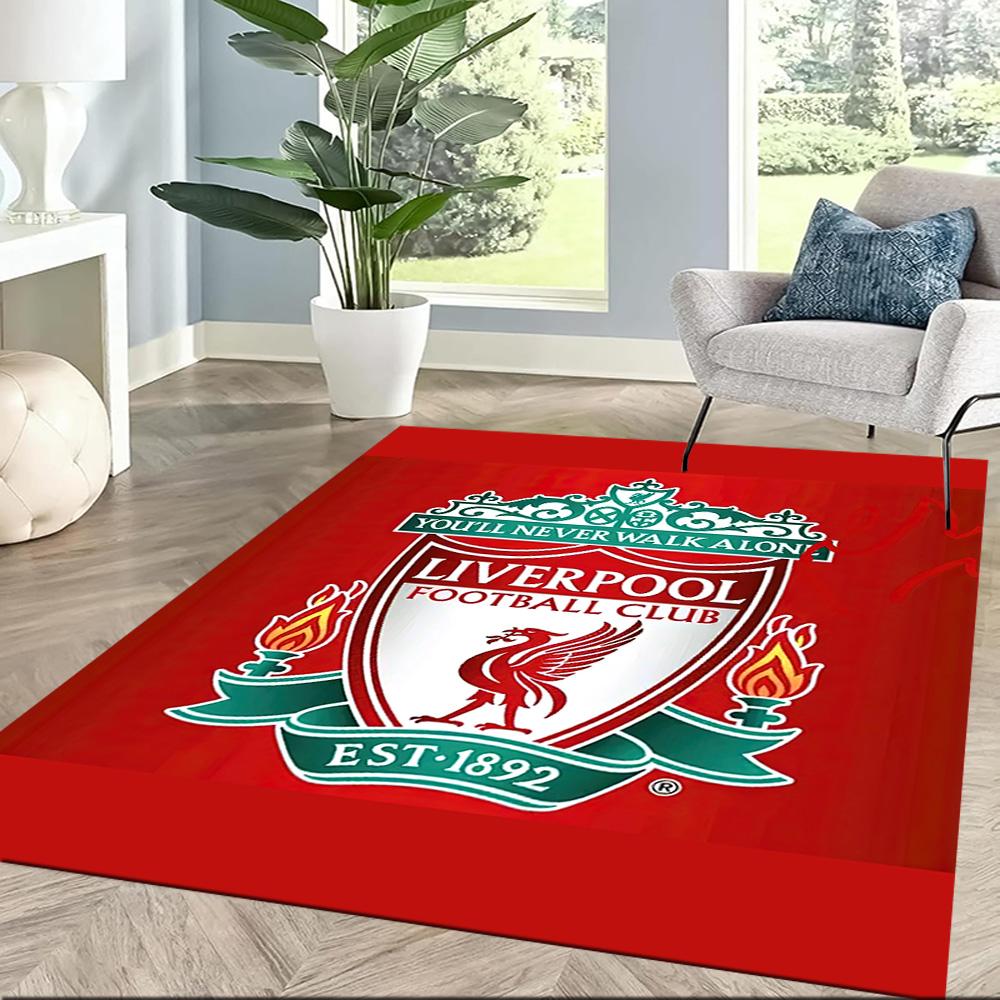 Liverpool Football Club Floor Mat Perfect For Decorate Room Dining Room Outdoor Game Room Antislip Rug Decorate Offices Spiritual Gift
