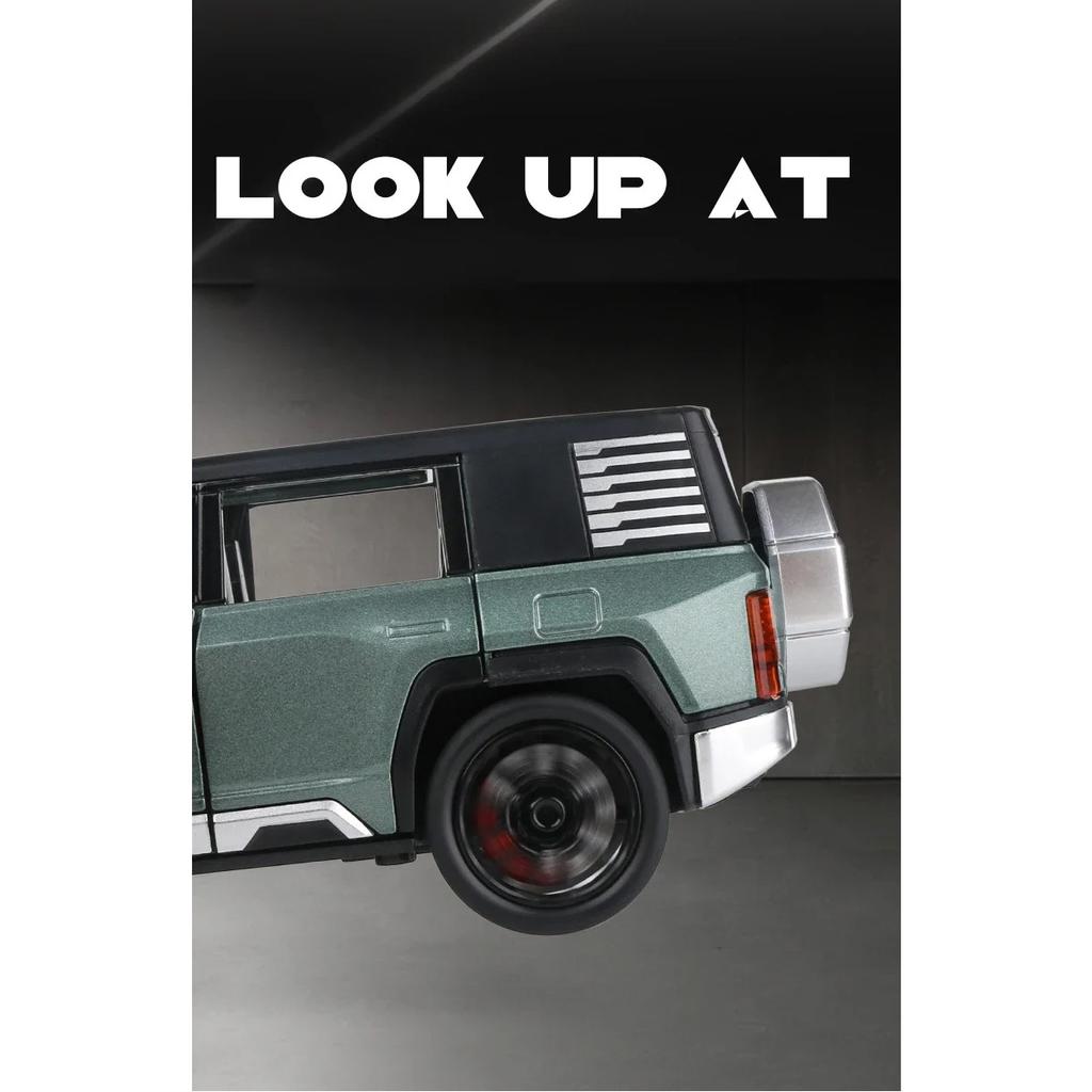 1/32 BYD Look UPAT U8 SUV Alloy Model Car Toy Diecasts Metal Casting Sound and Light Car Toys for Children Vehicle