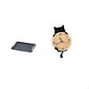 Elegant Rectangular Serving Tray Table And Wall Clock Organizer for Homes Hotels Offices Bedrooms