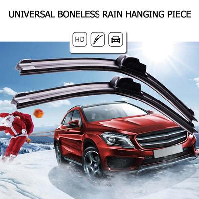 1 Pair Rain Wiper Blades U-type Soft Rubber Noise Reduction 24" Quiet Accessory Boneless Durable Auto 19" 22" 16" Wiper 21" Y4X9