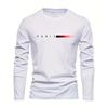 Spring Men's,Men's Letter Printing,Men's Long Sleeve,Trendy Round Neck New Casual T-Shirt