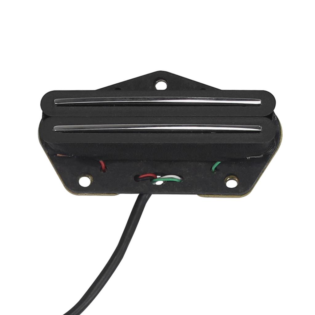 FLEOR Alnico V Dual Rails Pickup Guitar Humbucker Bridge Pickup fit for TL Guitar,6K/9K/12K Option