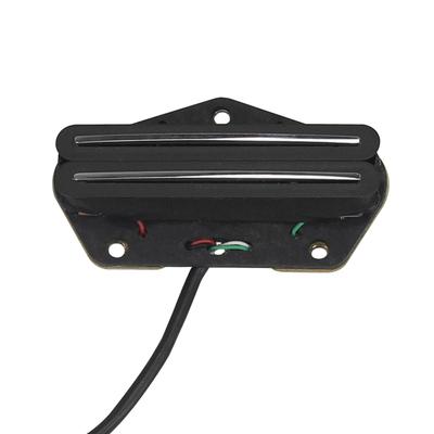 FLEOR Alnico 5 Hot Dual Rails Pickup Guitar Mini Humbucker Bridge Pickup Fit for TL Guitar,6K/9K/12K Option