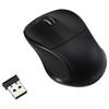 Digio2 Wireless Mouse, 3 Buttons, Blue LED, Compact, Quiet, Black, MUS-RKT109BK