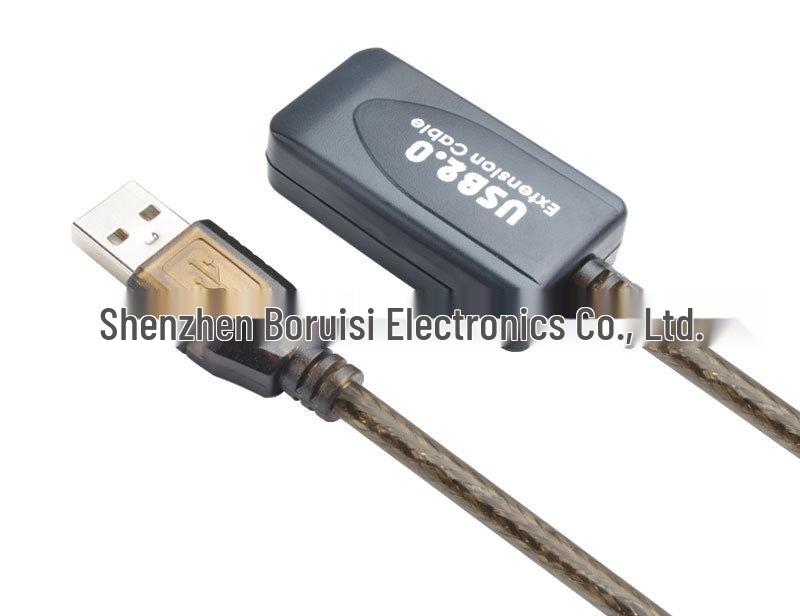 5m USB 2.0 Male-to-Female Extension Cable with Signal Amplifier and Braided 10m Connection