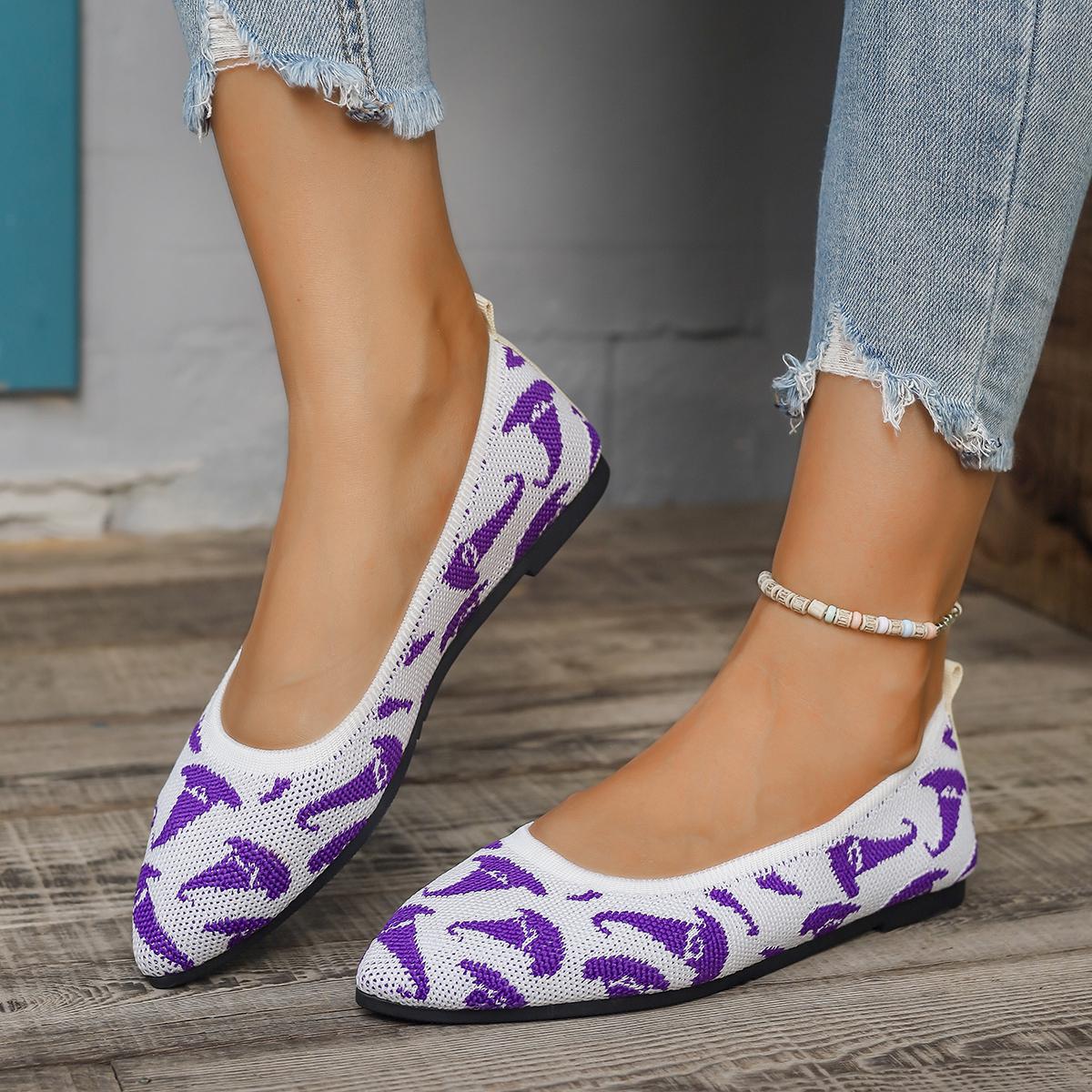 Женские туфли-балетки Весенне-осенние сетчатые дышащие лоферы Удобные легкие неглубокие — фото 4