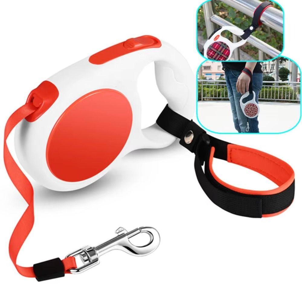 Retractable Hands Free Leash Bracelet Adjustable Dog Wrist Safety Strap  Pet Walking