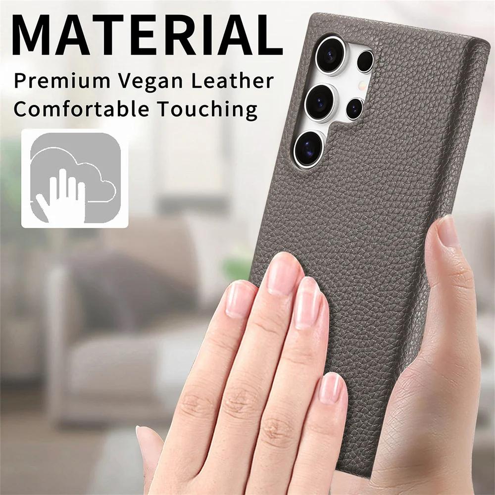 Pouzdro na telefon z PU kůže pro Samsung Galaxy S25 Ultra S24 S22 Plus S23 S21 FE A16 A06 A26 A36 A56 A25 A05 A55 A35 Ochranný kryt
