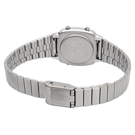 CASIO wristwatch womens digital design LA670WA-7 silver gray overseas model
