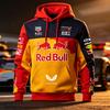 Abbigliamento da Uomo per Primavera e Autunno Red Bull F1 Racing e Motociclismo, Stile di Nicchia Red Bull, Nuovo Stile Stampato a Maniche Lunghe