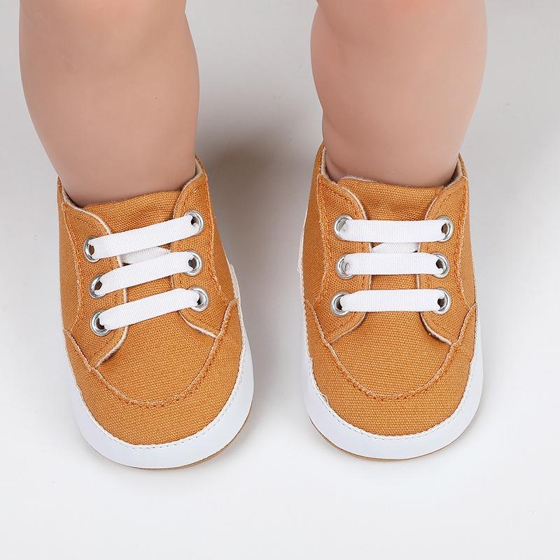 Baby Casual Shoes Soft and Comfortable Retro Simple Solid Color Toddler Shoes