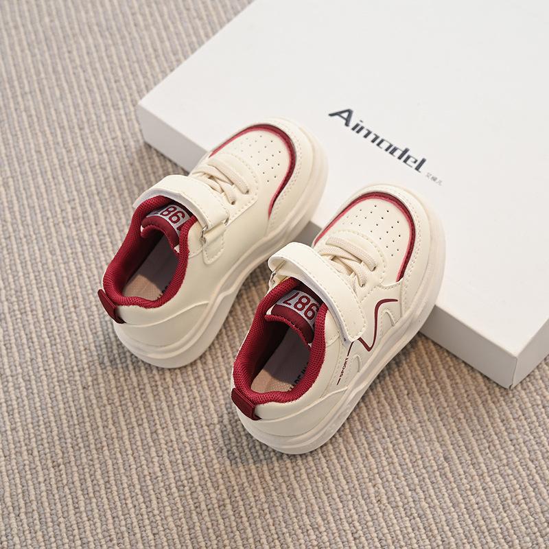 Children's Sports Shoes Spring and Autumn New Boys' Casual Board Shoes Girls' Soft-soled Toddler Shoes Baby Little White Shoes Single Shoes