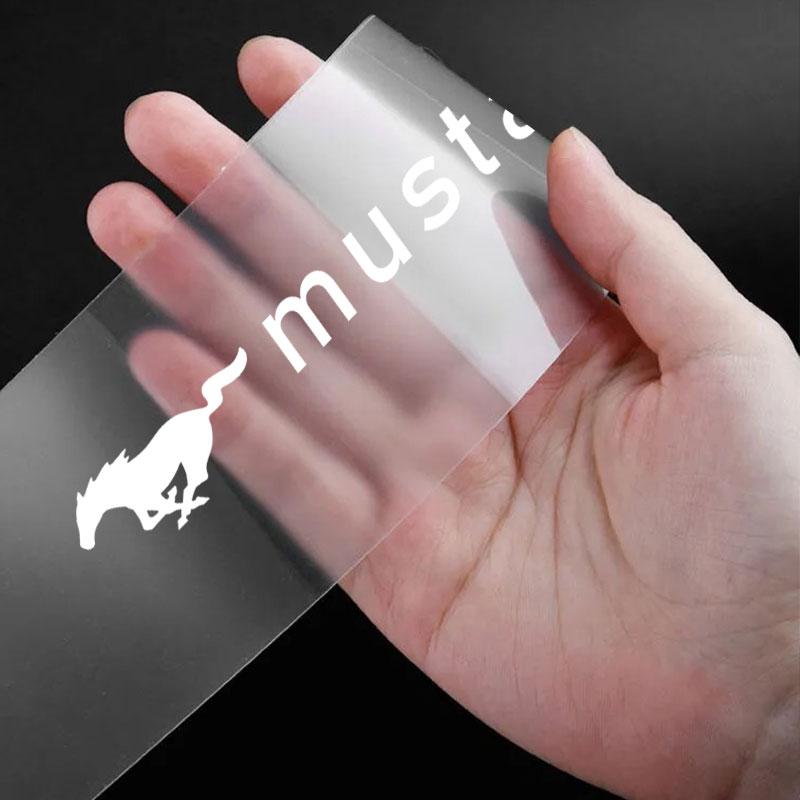 Car Threshold Protector Transparent Decorative Badge Sticker For Ford Mustang ST Line Mondeo Focus Fiesta Escape Kuga Ecosport Ranger EXplorer