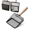 1pcs Large Stainl Steel Metal Sand Ovel Poop Scooper Fine Hole Tofu Sand Litter Ovel Dirt Scoop Pet Supplies