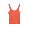 2025 Spring Women's Slim Fit Ribbed Knit Camisole - Solid Color