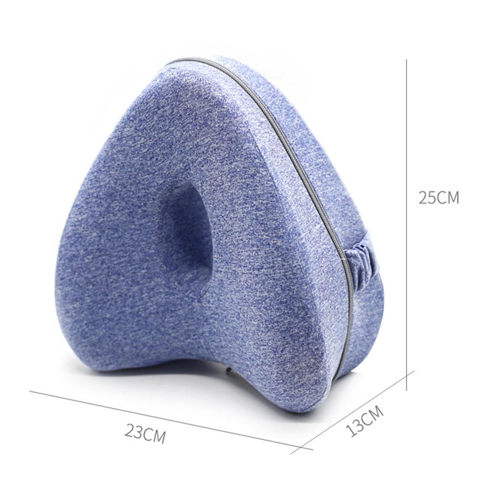 Bavlněný polštář na nohy s paměťovou vrstvou prodyšný pratelný potah na polštář pro lepší spaní pro úlevu od bolesti na stehnech a nohou