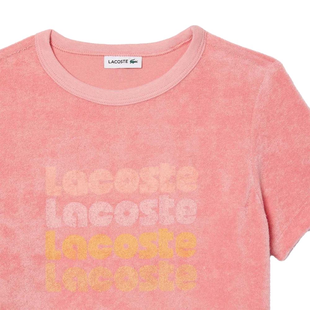 Lacoste Girls Repeat Logo Cotton T-Shirt Dress