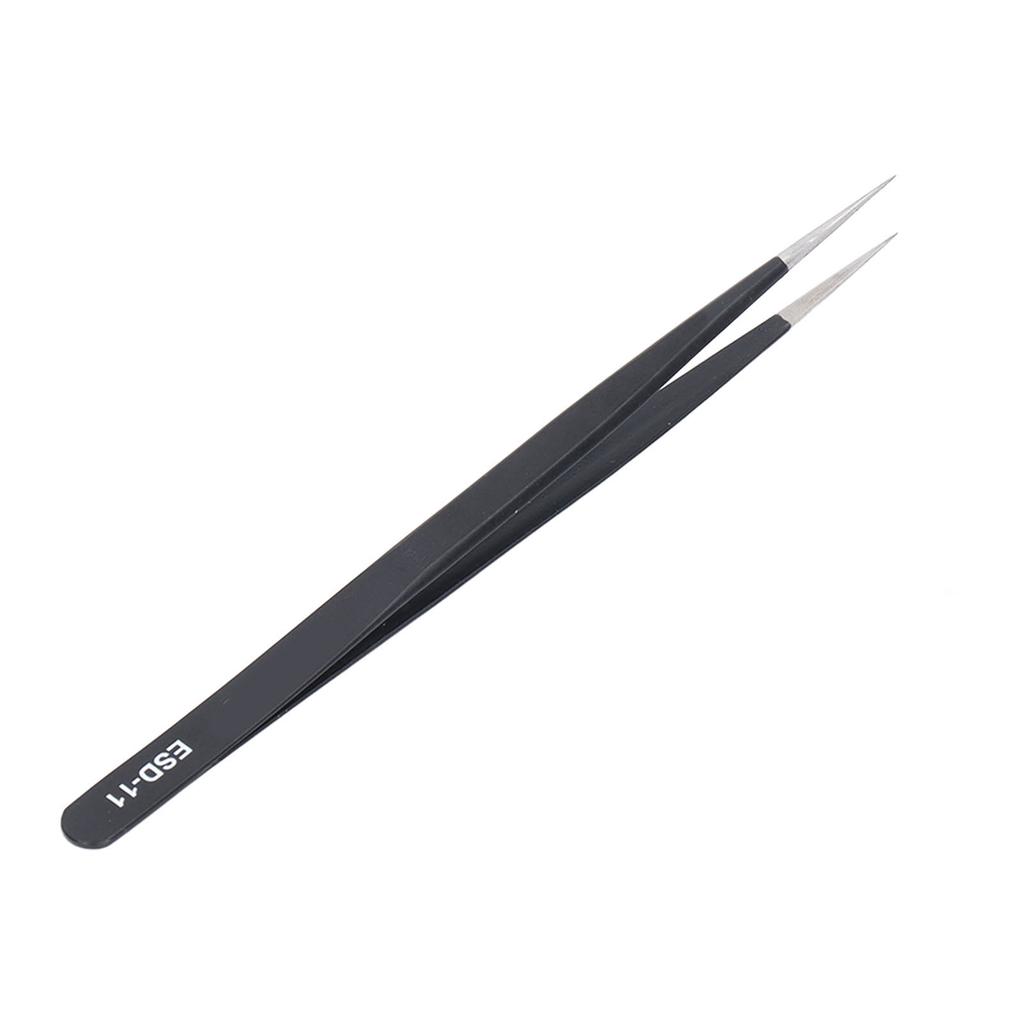 Static Resistant Tweezer Stainless Steel Non Magnetic Accuracy Straight Head Tweezer for Laboratory