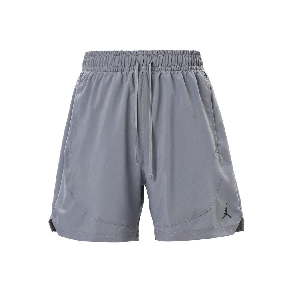 Jordan Dri-FIT Sport Quick-Dry Solid Color Logo Drawstring Mid-Rise Comfortable Casual Shorts Men Shorts Smoke-Gray Black FN5843084