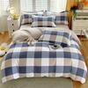 Ins Style Korean Bedding Set Breathable 3/4pcs Bed Sheets Set Quilt Covers Solid Duvet Covers for Home School  Fundas Nórdicas