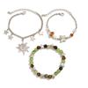 Salircon 2 Styles Exquisite Boho Beaded Bracelet Women Vintage Multilayer Ethnic Style Sun Butterfly Star Pendant Bangle Jewelry
