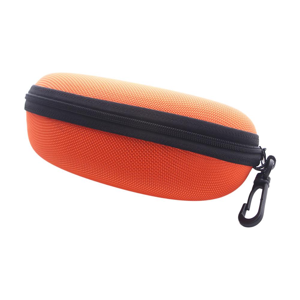 Eyewear Storage Box Zipper Box Eyeglasses Protector Case with Hook Sunglasses Bag Eye Glasses Box Shell Clam Pouch Hard Case