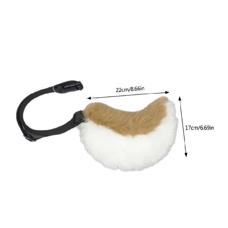 Kaninchenschwanz Verstellbarer Gürtel für Cosplay Halloween Party Kostüm Anime Kostüm Zubehör Tier Schwanz Weicher Tier Schwanz
