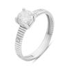 Silver Ring with Cubic Zirconia, Product Weight 2.25 G (2210283)