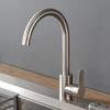 Stainless Steel Telescopic Rotatable Pull-Out Kitchen Faucet with Dual Water Outlets