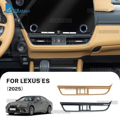 ABS Carbon Fiber Texture Cover LHD Trim For Lexus ES ES200 ES250 ES300h ES350 2025 2026 Central Control Air Outlet Accessories