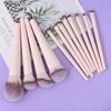 6/12 Makeup Brush Set Makeup Brush, Eye Brush Foundation Brush Artificial Bionic Fiber Hair Beauty Tool