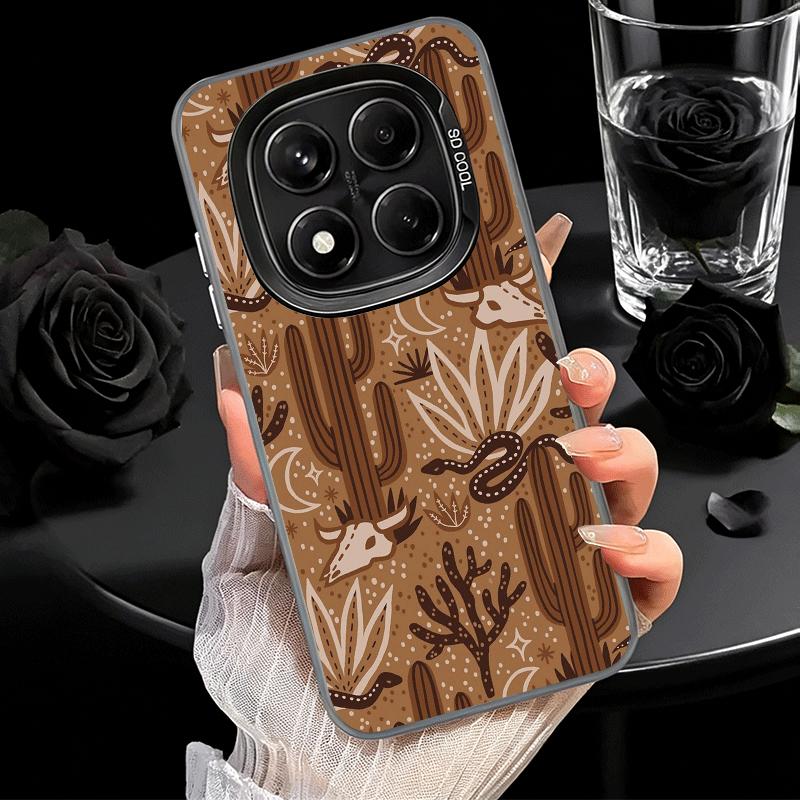 Kaktusmuster Stoßfeste Handyhülle für Xiaomi Redmi Note 15 14 13 12 Pro Plus 11 11S 11T 5G Abdeckung Anti-Fall Fundas