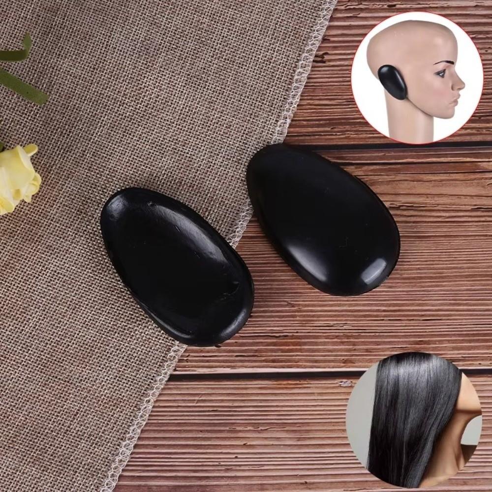 2Pcs Plastic Hair Dying Ear Covers Earmuffs Waterproof Hair Dyeing Protectors Bath Tool Reusable Hair Coloring Kit