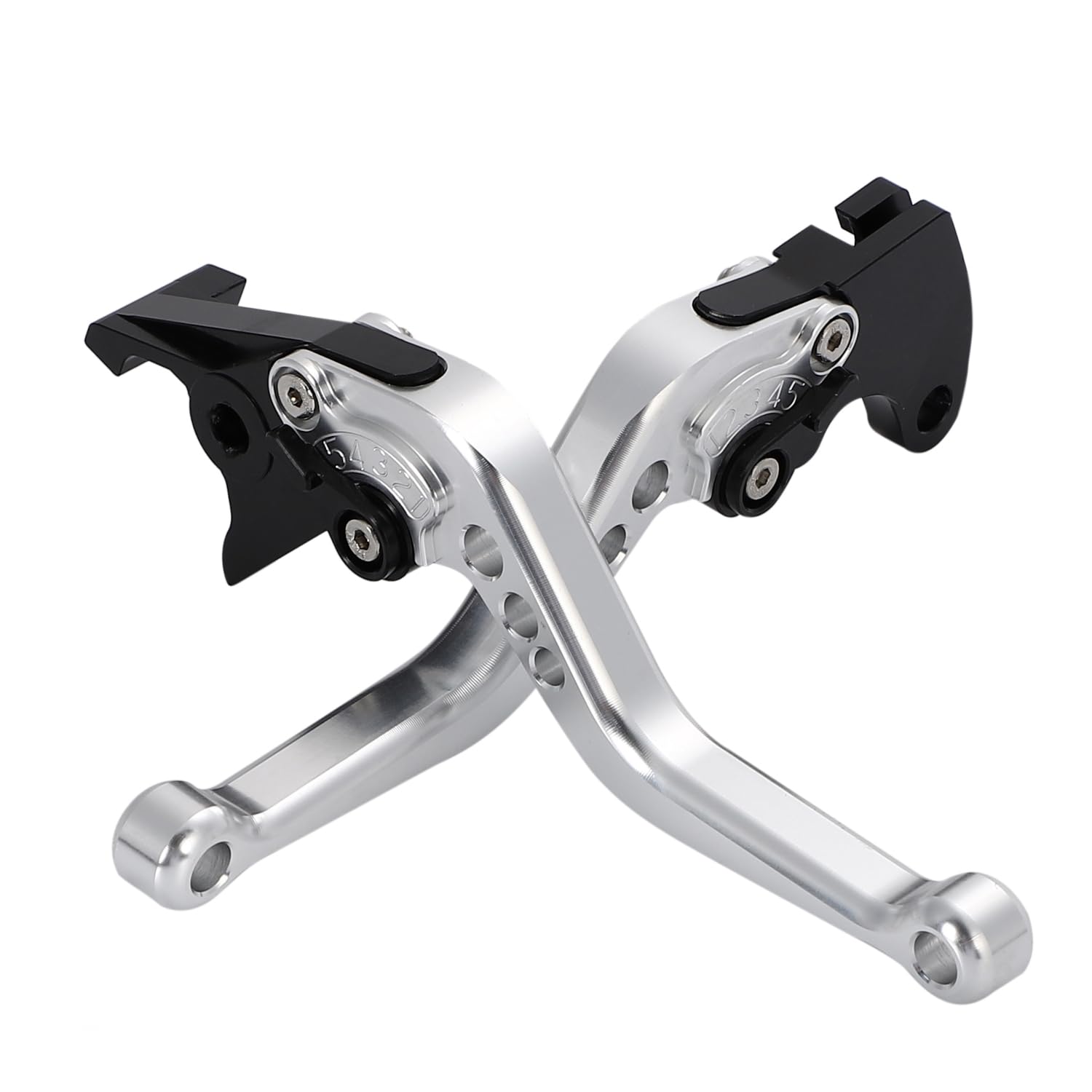 

nakira Brake and Clutch Lever Set for and GSR600 V-Strom 250, GSR250, GSX250R, (Silver) серебряный