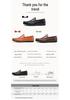 Men's Handmade Slip-On Leather Loafers - Autumn British Style, Casual & Business, Soft Sole Driving Shoes